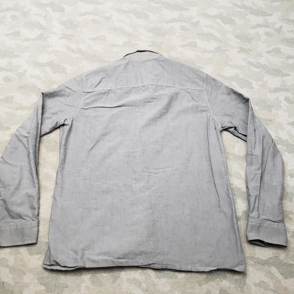 Oakley Shirt Mens XL Gray Long Sleeve Button-Up Preppy